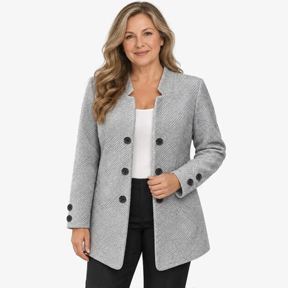 ✨【S-5XL】Chaqueta elegante de doble botonadura para otoño/invierno (con tres botones)