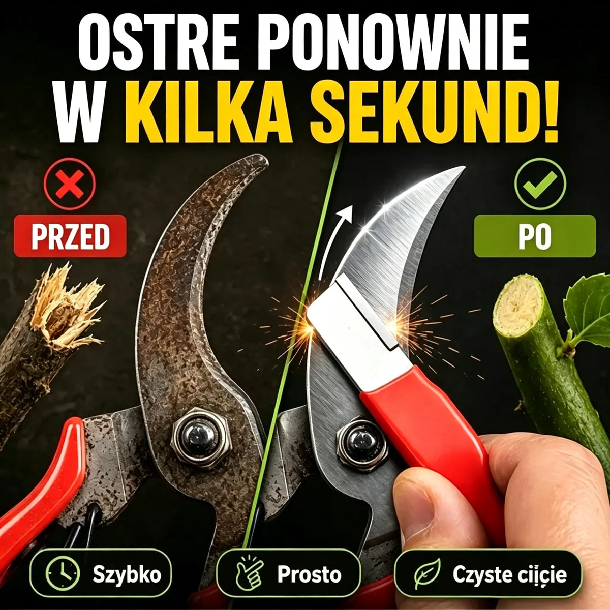 🔪Kup 1, a 2 otrzymasz gratis✨ Przenośna ostrzałka do noży i nożyczek – przywróć ostrość w kilka sekund 💥