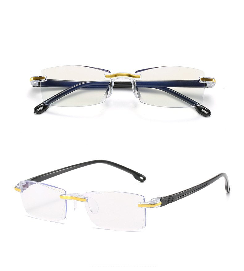 👓Gafas de lectura con luz azul de diamante de alta definición para hombres y mujeres
