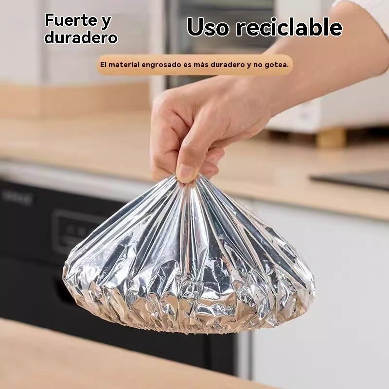🔥🔥【50 piezas】🍎🔥 Cubierta térmica de papel de aluminio apto para alimentos | Reutilizable