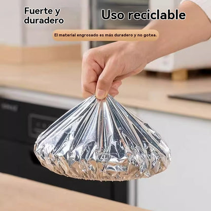 🔥🔥【50 piezas】🍎🔥 Cubierta térmica de papel de aluminio apto para alimentos | Reutilizable