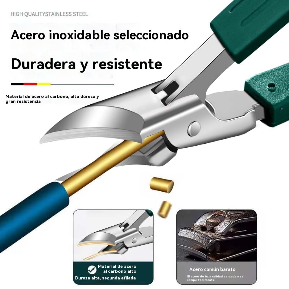 🔥 Cortaúñas antisalpicaduras con borde inclinado de 25° (juego de 3 piezas)