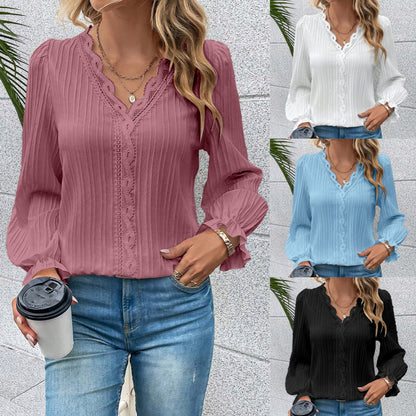 【50% de descuento por tiempo limitado】👚Camisa francesa retro bordada - Colección 2026