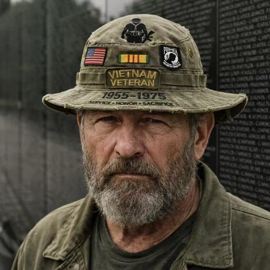 ⏳ ¡Últimas Horas! 49% DTO 🎖️ Sombrero Boonie 'Vietnam Veteran' - Homenaje al Valor y Sacrificio. Calidad Táctica Resistente para Exterior.