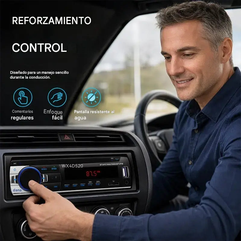 🎵 Radio para coche Bluetooth, sistema de audio para coche Supersonic: disfruta de un sonido inalámbrico de alta fidelidad en cada viaje.