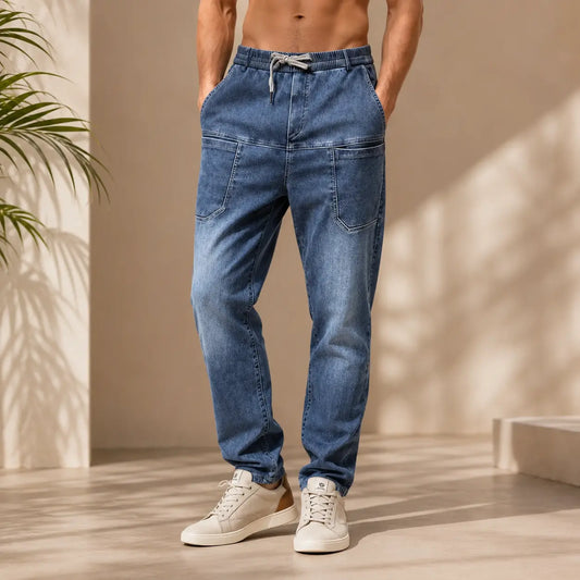[50% de descuento] [S-5XL] Vaqueros cómodos de alta calidad para hombre en tallas grandes con excelente elasticidad.