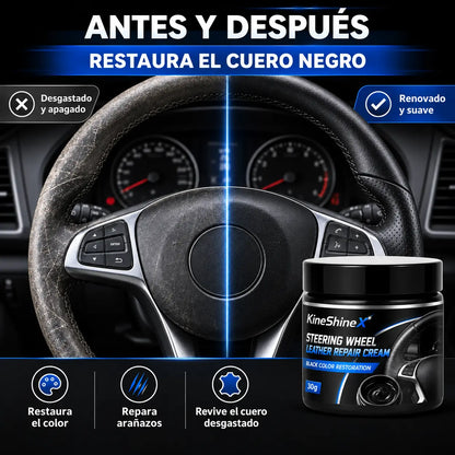 【Compra uno y llévate otro gratis】🚗✨Crema para volantes de cuero: repara, nutre y prolonga la vida útil.