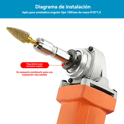 🔥【Compra uno y llévate otro gratis】Convertidor de mandril para amoladora angular a amoladora recta