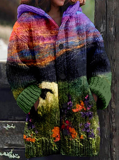 🔥🩰🎀【S-6XL】Nueva colección otoño/invierno 2025. Chaqueta retro de alta calidad, amplia, con capucha y botones.