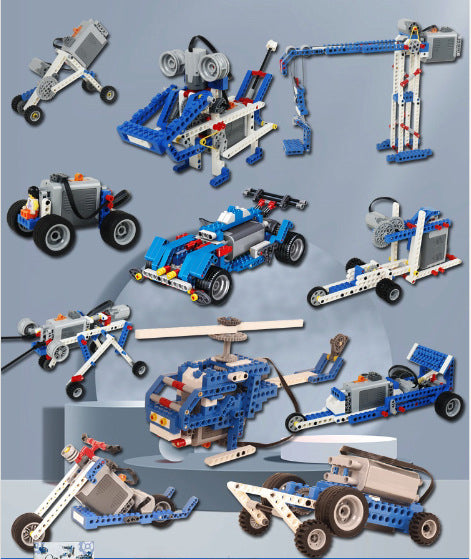 🤖【Momentos felices para los niños】😀Juguete de construcción eléctrico