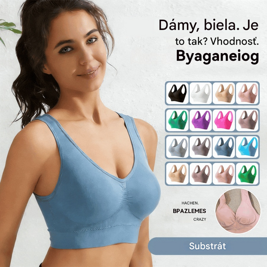 【4 kusy】【S-5XL】Sexi push-up podprsenka bez kostíc pre väčšie veľkosti