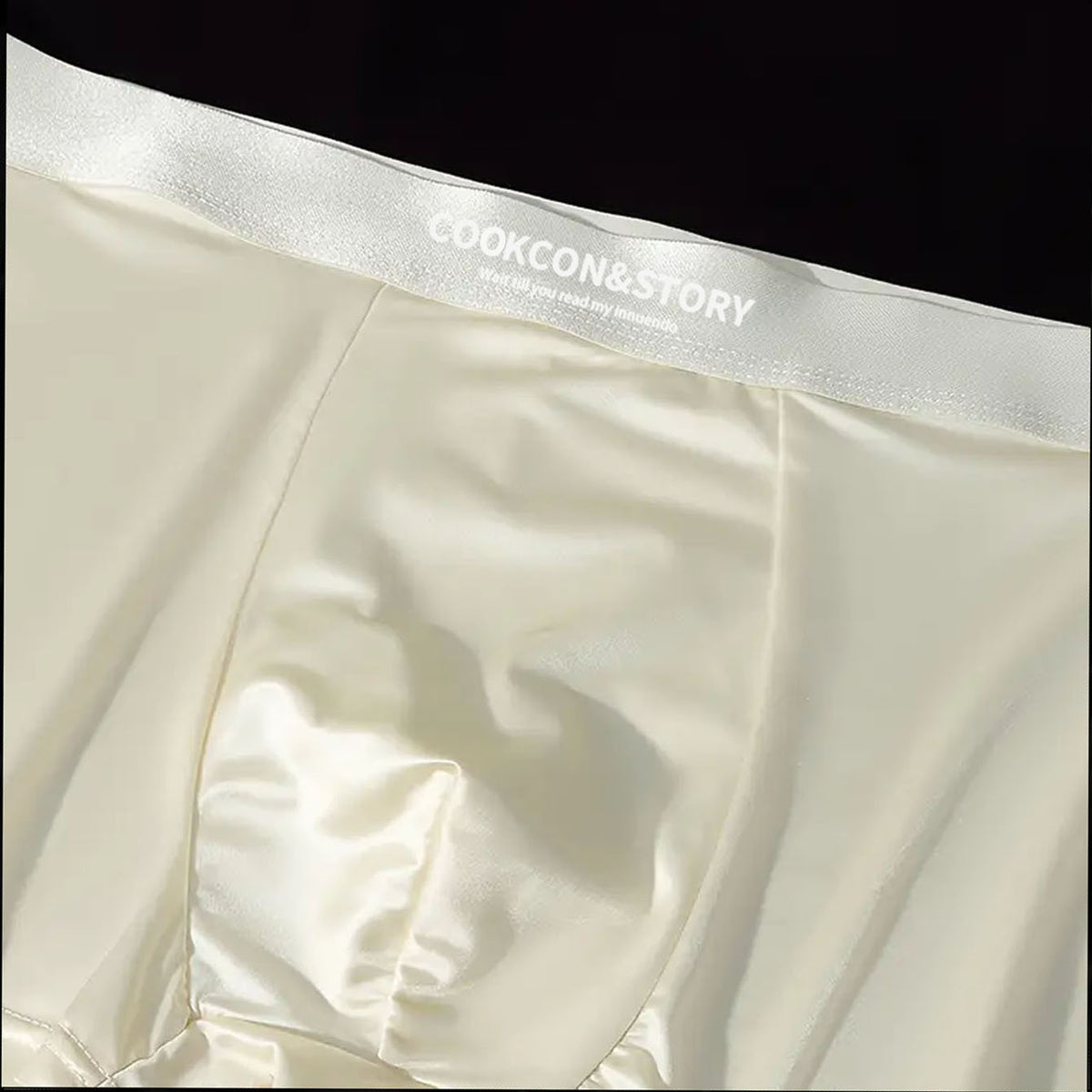 🔥😎【Zľava 50%】10A Antibakteriálne pánske boxerky do rozkroku, priedušné, hladké, bezšvové spodné prádlo z ľadového hodvábu, luxusné saténové spodné prádlo