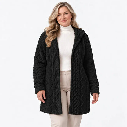 【S-2XL】🤍Abrigo con capucha para mujer, suave y perfecto para el otoño y el invierno🥰