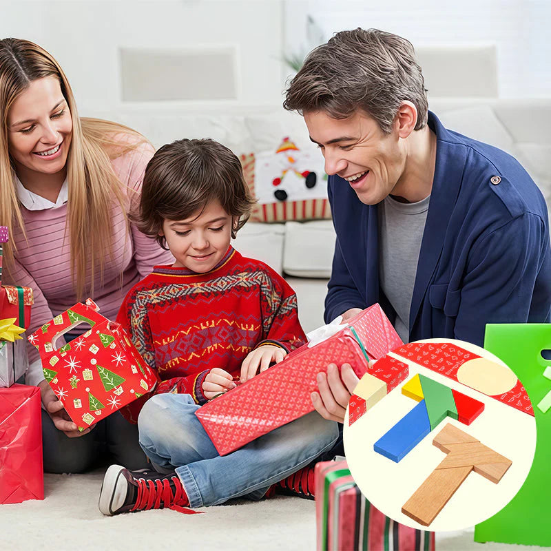 💕🎭 Multifunkční hlavolam Tangram ve tvaru T