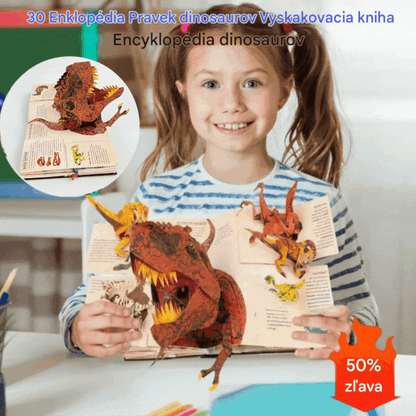🔥【Evento por tiempo limitado】📕 Enciclopedia de dinosaurios prehistóricos en 3D Libro desplegable Enciclopedia de dinosaurios