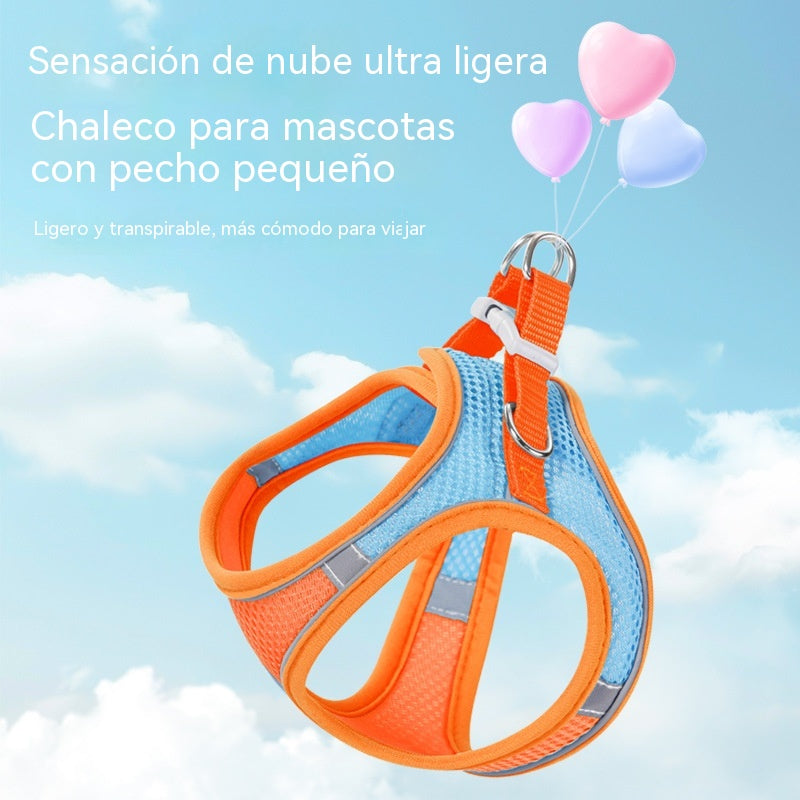 🐱 Arnés Antireflejante para Perros Pequeños y Gatos 🐶Cómodo, Antitirones + Correa Gratis 🎁