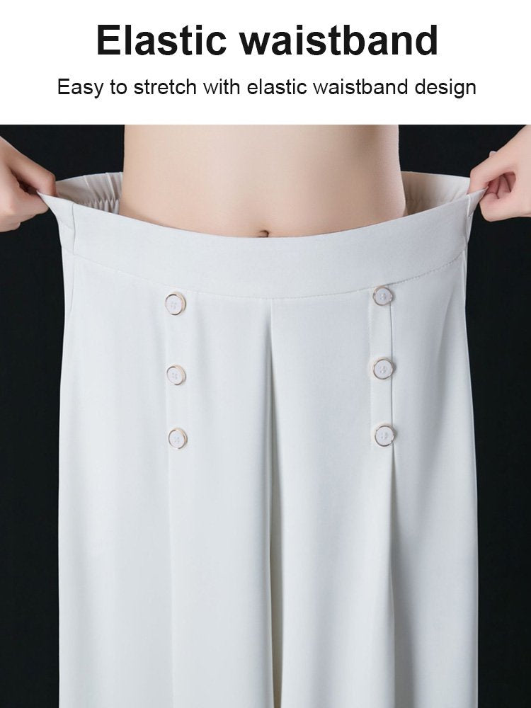 🔥Ofertă limitată în timp🔥 【Cumpără 1, primești 1 gratuit】💖💖 【M-5XL】Fustă de primăvară și vară pentru femei cu talie înaltă și pantaloni largi 2025 