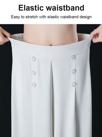 🔥Ofertă limitată în timp🔥 【Cumpără 1, primești 1 gratuit】💖💖 【M-5XL】Fustă de primăvară și vară pentru femei cu talie înaltă și pantaloni largi 2025 