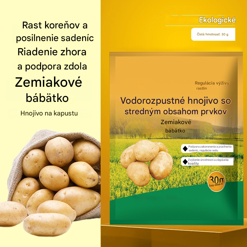 🥔🌱[10] Rozpustné listové hnojivo „Zázračný zemiak“  | Vhodné pre zemiaky, arašidy, sladké zemiaky, reďkovky, taro a cibuľu – podporuje rast koreňov a zvyšuje výnos