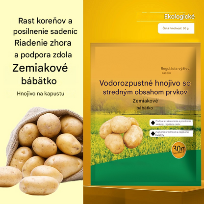 🥔🌱[10] Rozpustné listové hnojivo „Zázračný zemiak“  | Vhodné pre zemiaky, arašidy, sladké zemiaky, reďkovky, taro a cibuľu – podporuje rast koreňov a zvyšuje výnos