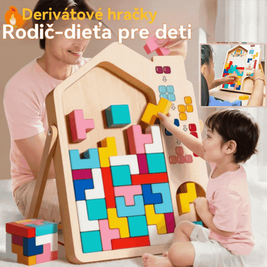 🔥🌈【Kup 1, 1 zdarma】Tetris - vzdělávací logická hra pro děti s kostkami