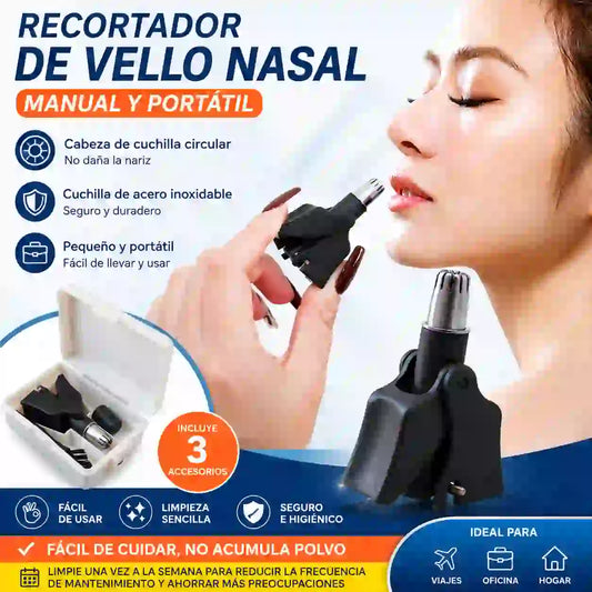 🔥¡Compra 1 y llévate 1 gratis!👍【2 piezas 25€】Recortadora de vello nasal manual mecánica de estilo vintage