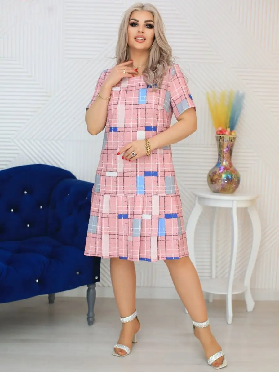 💃💯【30% off】💕【S-5XL】2026 Темпераментна карирана рокля