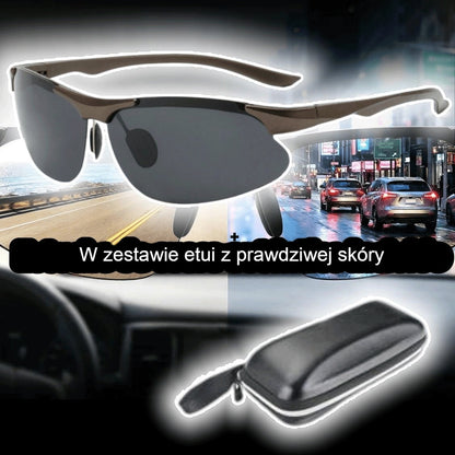 【Ostatni dzień promocji ⚡】🕶️Polaryzacyjne fotochromowe okulary do jazdy dzień i noc 🚗