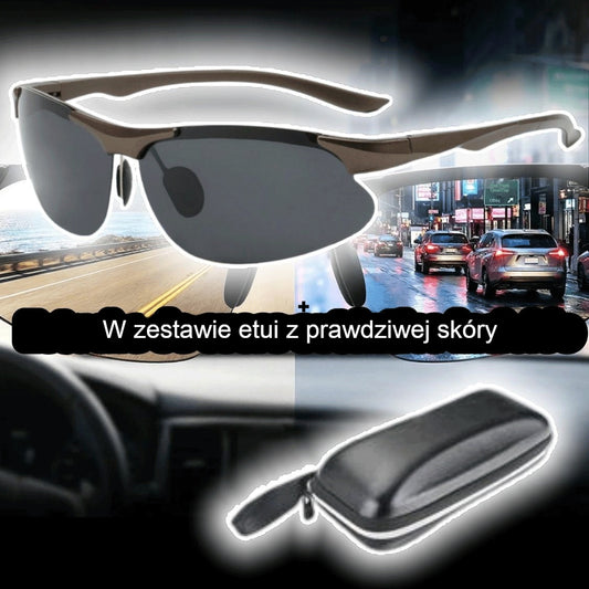 【Ostatni dzień promocji ⚡】🕶️Polaryzacyjne fotochromowe okulary do jazdy dzień i noc 🚗