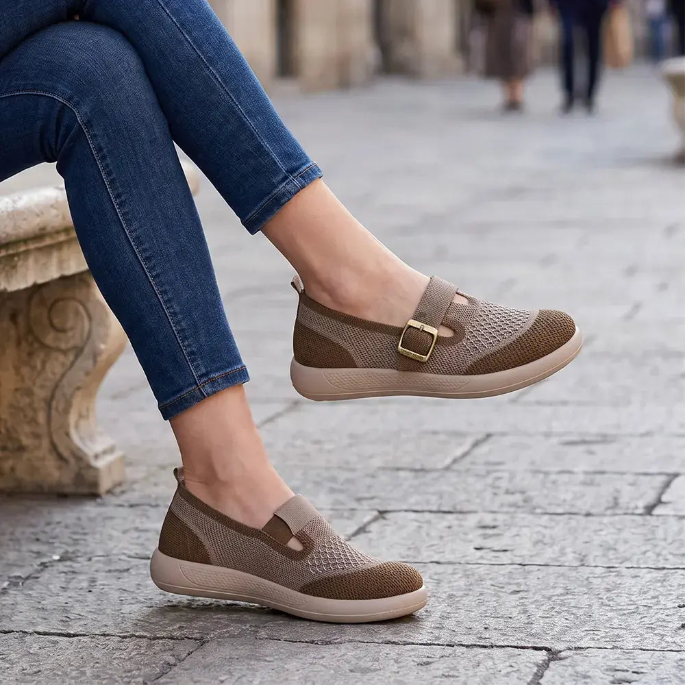 【36-41】Zapatos ligeros para mujer con suela blanda: tipo slip-on, cómodos, ideales para mamás y para el uso diario.