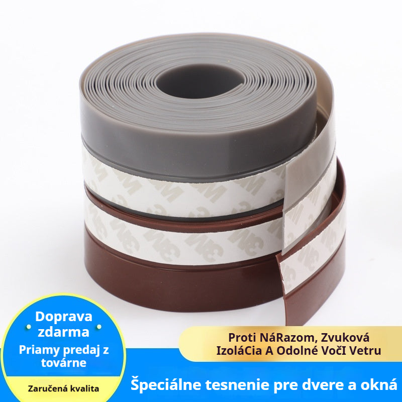 【Akcia: 2+2 ZADARMO】🚪 PVC tesnenie na spodok dverí – Ochrana proti prievanu a prachu