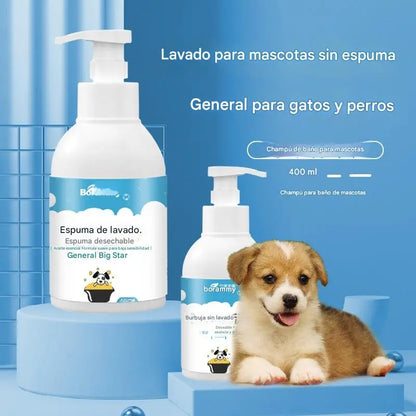 🐕🐱Champú en Espuma en Seco Mascotas - Espuma desodorante suave a base de plantas para mascotas,