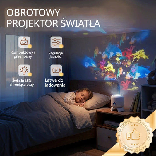 💖🌙【Sprzedaje się jak gorące bułki】Dynamicznie obracająca się lampa projektorowa LED z 2026 roku! ☁️🔥✨