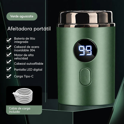🔥 Mini afeitadora eléctrica para hombre con pantalla digital – 50 % de descuento