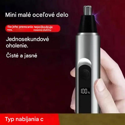 Profesionálny zastrihávač nosa a uší s LED displejom, bezbolestné cestovné darčeky