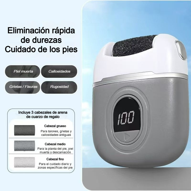 🦶🛁✨🔥¡50% de descuento!🔥Nuevos rodillos eléctricos para pies, elimina la piel muerta de los talones, rodillos eléctricos para pies, adecuados para el cuidado de los pies.