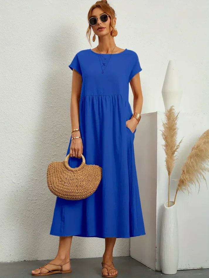 SEGOVIA - Vestido fluido con elegancia temporal