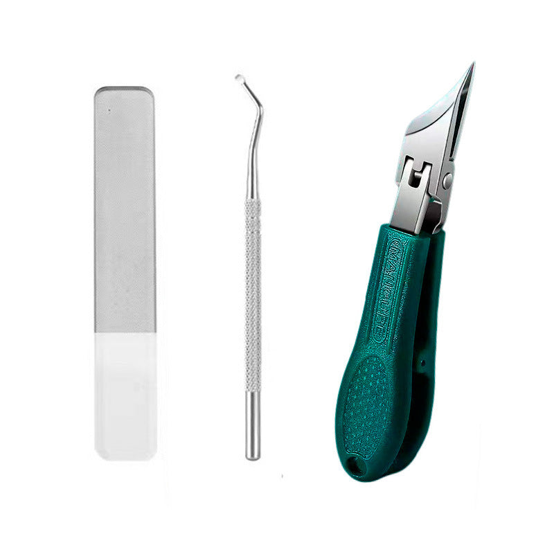🔥【Zestaw 3 sztuk】✂️💅Nowa, wyjątkowo cienka nożyczka do paznokci ze ściętą końcówką do manicure domowego