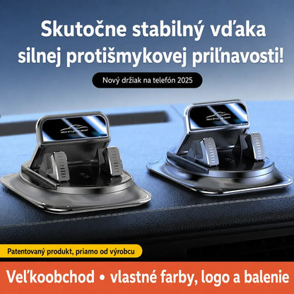 🚗 Držiak na mobil 2 v 1 do auta, otočný o 360° a protišmykový