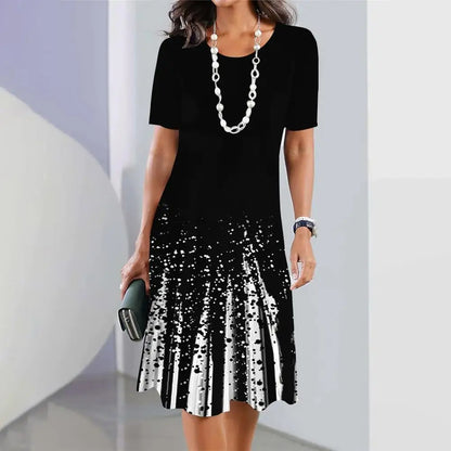 🔥【S-5XL】Elegante vestido retro de cuello redondo 2026