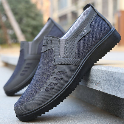 👞【Tallas 39-47】Zapatillas deportivas para hombre 2026, transpirables, planas, informales, cosidas a mano, calidad garantizada.