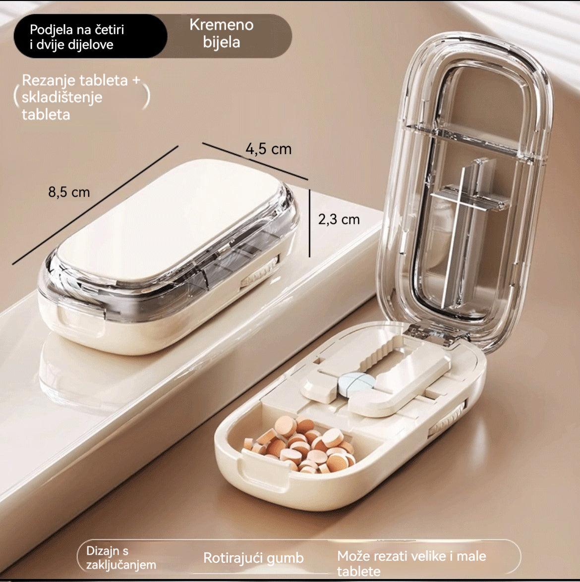 💊【Kupi 1 i dobiješ 1 gratis】🧰Višenamjenska prijenosna kutija za tablete, hermetički zatvorena i otporna na vlagu