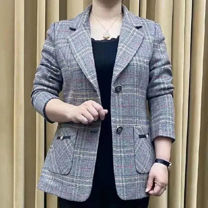 ✨🧥【M-4XL】Nova jesensko/zimska ženska jakna z ravnim ovratnikom