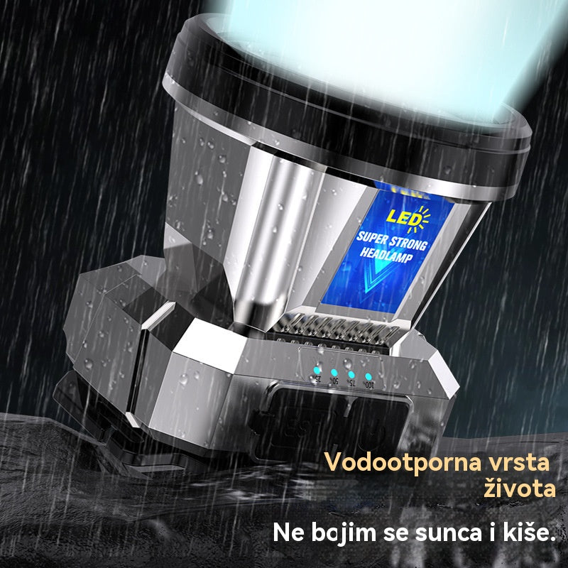 💥【Kupite 1, dobijte 1 gratis】🌟💡 Snažna naglavna svjetiljka dugog dometa, USB punjenje, izuzetno vodootporna