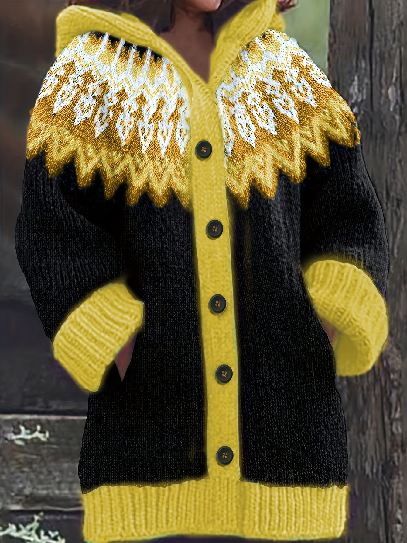 【Novinka 2025 | S~5XL】✨Elegantní a barevná retro bunda s kapucí