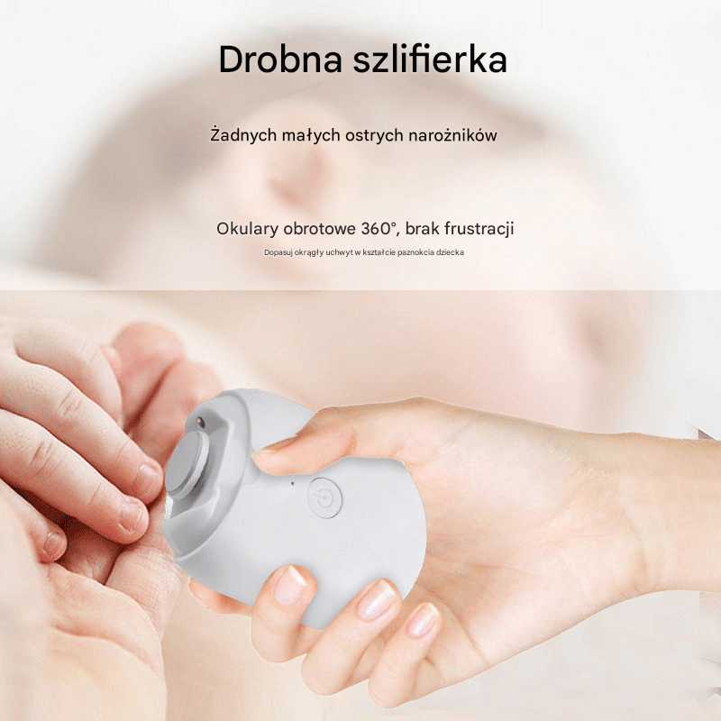 💅 Wyprzedaż! ✨ Automatyczny pilnik do paznokci (1 sztuka) do bezpiecznej i delikatnej pielęgnacji paznokci 👶🔧