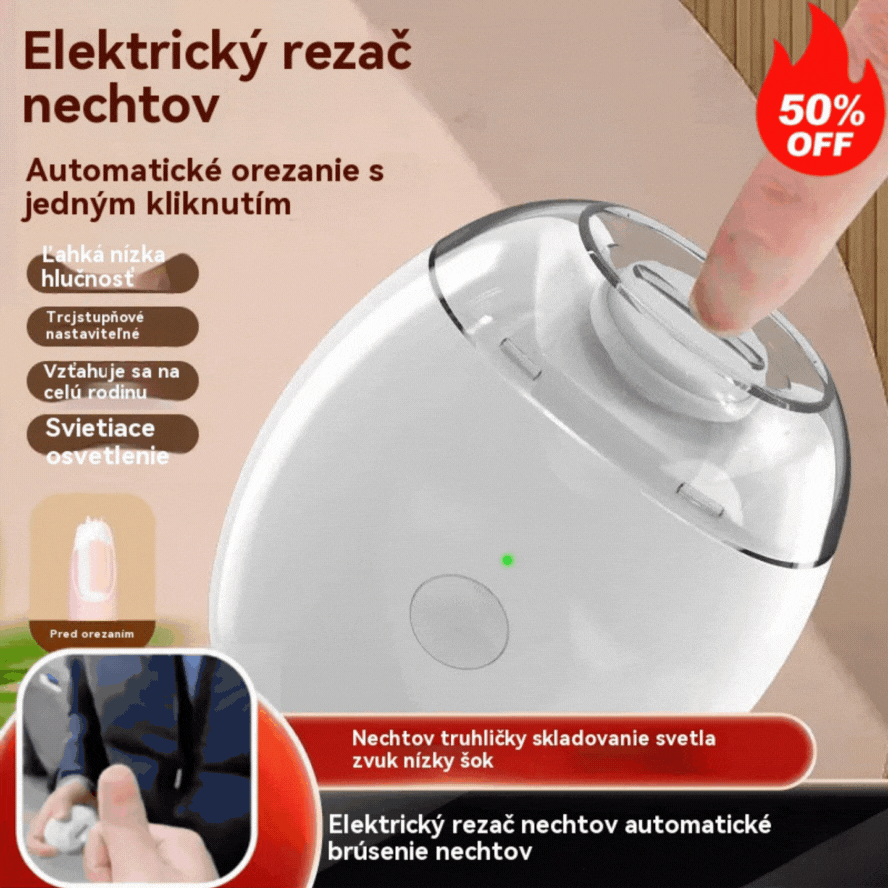 💅 ✨ Nová verzia 2026! Automatický pilník na nechty – bezpečná a šetrná starostlivosť o nechty 👶🔧