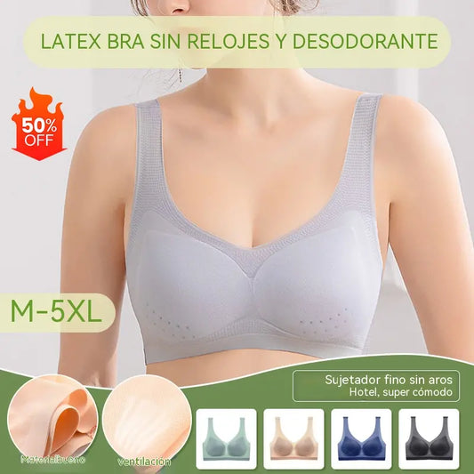 ❄😍【40-120 kg】【4 piezas】Sujetador de mujer cómodo, transpirable y sin aros ❤️