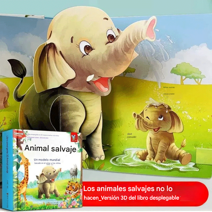【Éxito de ventas 50% OFF】🎁🎁 Set de libros 3D de animales para niños