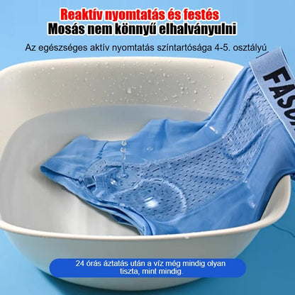 🔥6 kusov za 27 eur🔥🔥 Nový štýl, pohodlné a priedušné, sieťované, ľadové hodvábne boxerky veľkých veľkostí  3726645